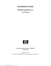 HP 9000 rp7420 Installation Manual