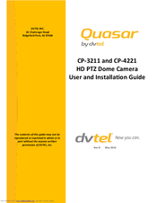 Quasar CP-3211 User And Installation Manual
