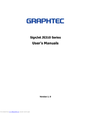 GRAPHTEC SignJet JS310 Series User Manuals