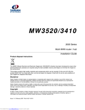 Sarian Systems MW3410 Installation Manual