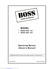 Boss ARC 160 Operating Manual