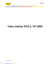 Well VP-2009 User Manual