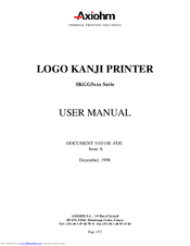 Axiohm SKGG5xxx Series User Manual