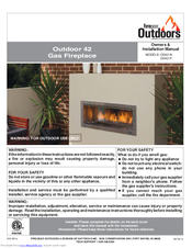 Firegear OD42-P Owners & Installation Manual