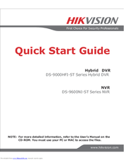 HIKVISION DS-9000HFI-ST Quick Start Manual