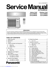 Panasonic CS-C24KKS Service Manual
