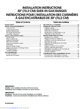 Jenn-Air JGS8750CDS Installation Instructions Manual