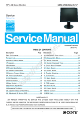 Sony SDM-S76D Service Manual