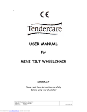 Tendercare MINI TILT User Manual