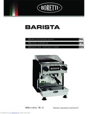 BORETTI BARISTA Operating Instructions Manual