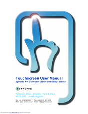 Zytronic Projected Capacitive X-Y controller Touchscreen User Manual