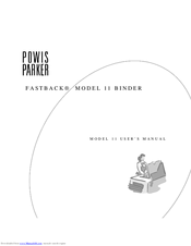 Powis Parker FastBack Model 11 User Manual