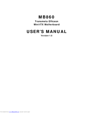 IBT Technologies MB860 User Manual