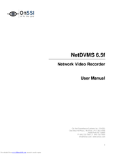 OnSSI NetDVMS 6.5f User Manual