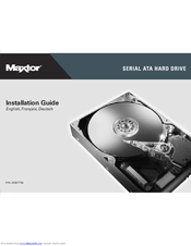 Maxtor SERIAL ATA HARD DRIVE Installation Manual