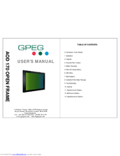 GPEG AOD 170 User Manual