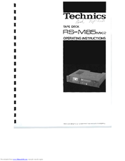 Technics RS-MB5MK2 Operating Instructions Manual