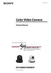 Sony EVI-D90N Technical Manual