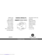 Konica Minolta Pagero 5650en Installation Manual