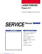 Xerox 3117 - Phaser B/W Laser Printer Service Manual