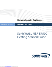 SonicWALL NSA E7500 Getting Started Manual