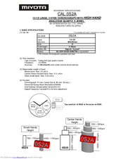 Citizen 0S2A Instruction Manual