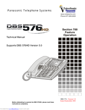 Panasonic DBS 576HD Technical Manual