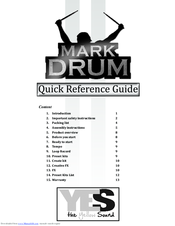 Mark Drum YES Quick Reference Manual