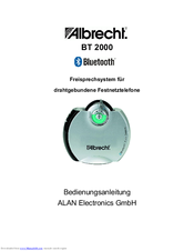 Albrecht BT 2000 Operating Manual