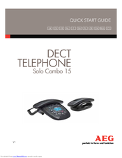 AEG Solo Combo 15 Quick Start Manual