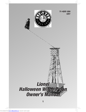 Lionel Halloween Witch Pylon Owner's Manual