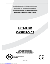 Dru CASTELLO 02 Instructions For Installation And Operation Manual