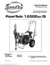 Speeflo PowrTwin 12000XLT DI Gas Bare 459-350 Owner's Manual