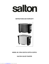 Salton SCGT23 Instructions And Warranty