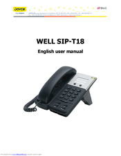 Joyce WELL SIP-T18 User Manual