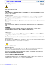 TDK-Lambda CSS65 Product Handbook
