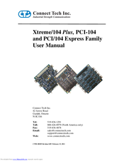 Connect Tech Xtreme/104 Plus User Manual