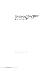 Silicon Graphics Octane R12000 Installation Manual