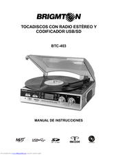 Brigmton BTC-403 Instruction Manual