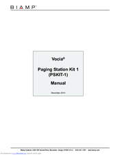 Biamp Vocia PSKIT-1 Manual