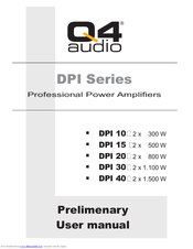 Q4 audio DPI 40 User Manual