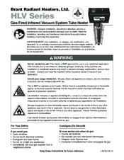 Brant Radiant Heaters HLV-110 Instructions For Intallation