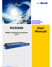 Mikrom MVD500 User Manual