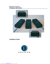 Bosscom Wireless Powerlink II Receiver Set Active Installation Manual