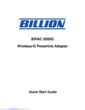Billion BiPAC 2060G Quick Start Manual