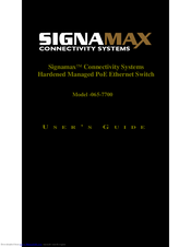 SignaMax 065-7700 User Manual