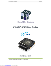 Extra Miles UTRACK MVT600 User Manual