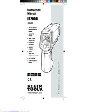 Klein Tools IR200 Instruction Manual