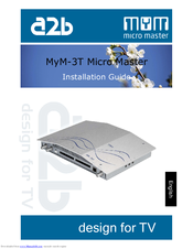 a2b MyM-3T mictro master Installation Manual