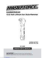 MasterForce HAMMERHEAD Operator's Manual